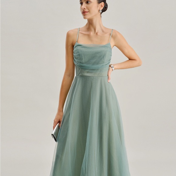 RIHOAS Sage Green Midi Dress - Picture 2 of 3